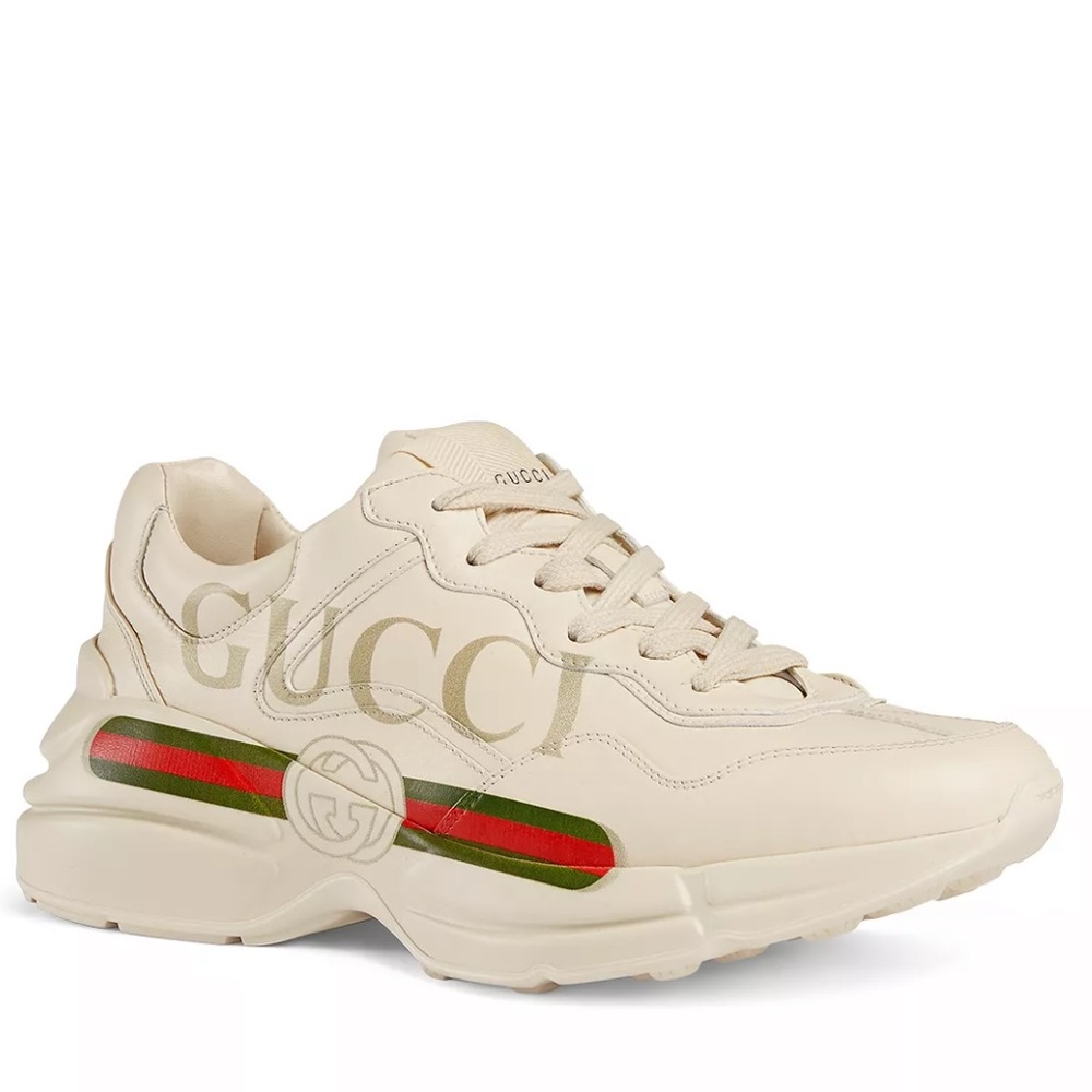 Gucci Women's Rhyton Leather Sneakers